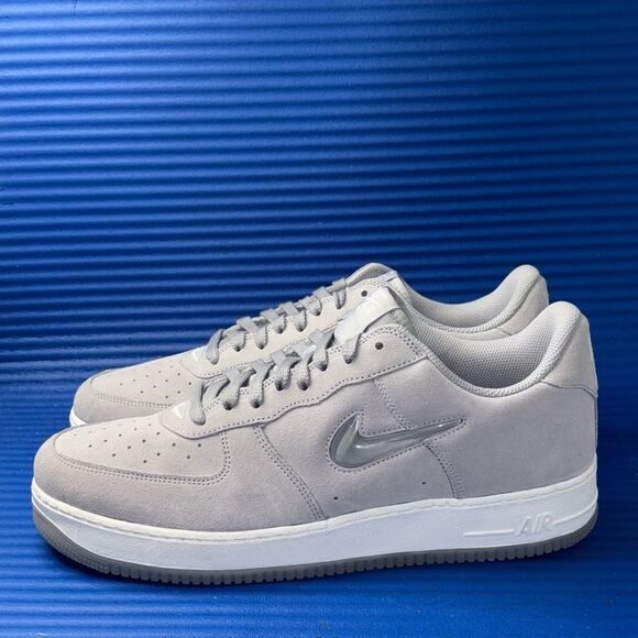 Size 14- Men’s Nike Air Force 1 Jewel Color of the Month DV0785-003 Light Grey - Picture 2 of 8